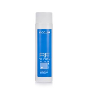 V-COLOR RE FORM Pro 250мл. Шампунь БАЛАНС ВЛАГИ увлажняющий для сухих волос с аминокислотами пшеницы и полисахаридами.